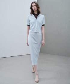 BEIGE， 【ロングセラー】LAURA / ストレッチ Iラインニットスカート