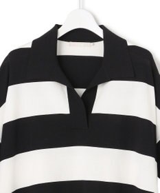 ICB L 【先行予約】VIS/NYハイゲージ 半袖ボーダーポロニット