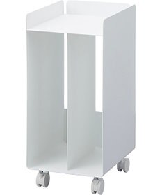 tower ピアノ下楽譜収納ワゴン タワー ホワイト