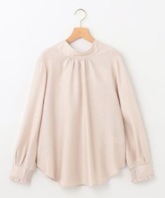 組曲 【セットアップ対応・前後着用可】ニュアンスシフォン ブラウス