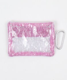 WEGO メッシュ配色クリアポーチ