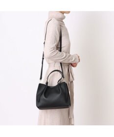 UNBILLION カシュカシュ cachecache / フェイクレザーショルダーバッグ付スクエアトート