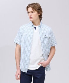 J.PRESS MEN 【Aero Weave】クールマックスサッカー チェック シャツ / B.D.