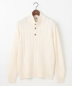 JOSEPH ABBOUD 【カシミヤ混/洗える】カシミヤブレンド ハイネック プルオーバー ニット