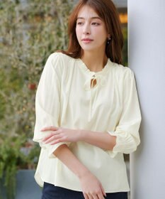 Tiaclasse フリルリボンブラウス
