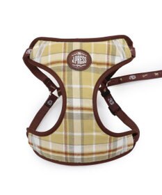 PET PARADISE J.PRESS ハーネス＆リード フランネル 《チェック柄》 ＳＳ 小型犬