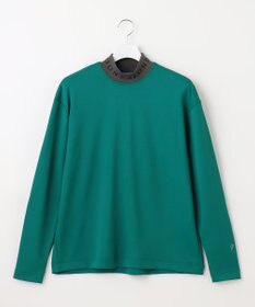 23区GOLF 【23Fondation/MEN】【吸水速乾・UVケア】バイカラー 長袖モックネックシャツ
