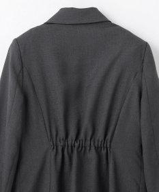 GRACE CONTINENTAL 麻調バックギャザージャケット