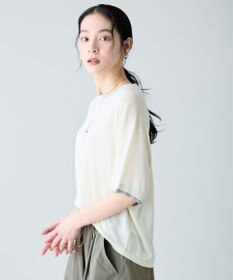 ANY L バイカラーニットT