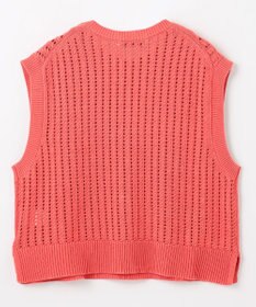 ANY L パターンメッシュニットベスト