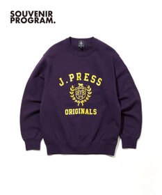 J.PRESS MEN 【J.PRESS ORIGINALS】【UNISEX】Supima Recycle Cotton CREST Logo Sweat