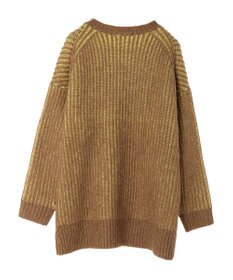 AMERICAN HOLIC バイカラー片畦ニットチュニック