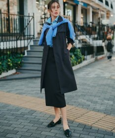 23区 L エアータンブラー TCギャバジン ロング トレンチコート