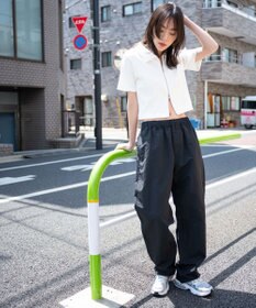 WEGO ナイロンイージーパンツ