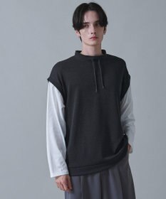 WEGO フェイクレイヤードモックネックベストT（LS）