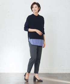 J.PRESS LADIES 【接触冷感・UVケア】レイヤードジャージー カットソー