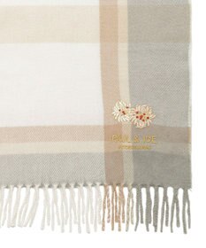 MOONBAT 【FUDGE11月号掲載】PAUL & JOE ACCESSOIRES クリザンテーム刺繍ムースタッチマフラー（パッケージ入り）