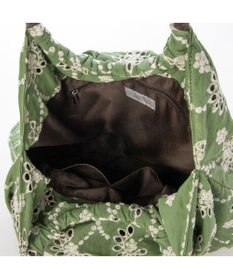 UNBILLION カシュカシュ cachecache / 花刺繍メッシュハンドルトートバッグ