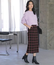 ANY SIS ビューティサーモ2WAYストレッチチェック スカート