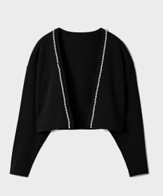 GRACE CONTINENTAL パールショートカーディガン