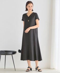 自由区 【XSサイズ~/洗える】キュプラリネンシャンタン ワンピース