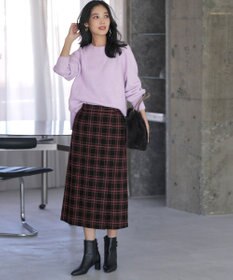 ANY SIS ビューティサーモ2WAYストレッチチェック スカート