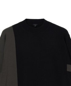JOSEPH 【WEB&OUTLET限定・洗える】パッチカラーニット　モックネック