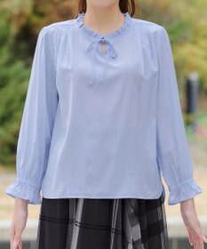 Tiaclasse フリルリボンブラウス