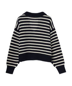 Green Parks キーネックボーダープルオーバー