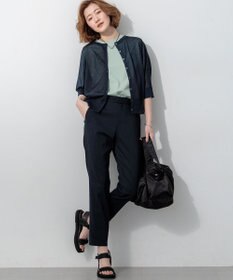 23区 【CanCam掲載】リネンレーヨンストレッチ テーパード パンツ