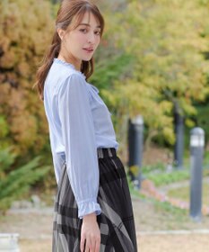 Tiaclasse フリルリボンブラウス