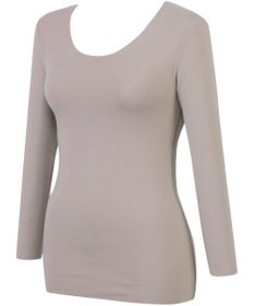 Wing あったかインナー 綿100％(肌側) 集中保温(背中) 【綿の贅沢 ここちフラット 集中保温】 8分袖 長袖 秋 冬 EL4868 ウイング／ワコール