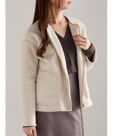 Te chichi リバーシブルファームートンブルゾン