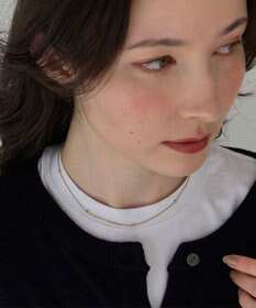 Phoebe 【金属アレルギー対応】ステーションビジューチョーカー/サージカルステンレス/38cm～43cm