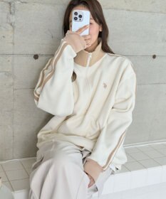 WEGO 【ユニセックス着用ITEM】USPOLOフリースハーフジッププルオーバー