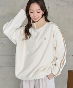 WEGO 【ユニセックス着用ITEM】USPOLOフリースハーフジッププルオーバー