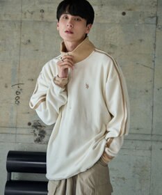 WEGO 【ユニセックス着用ITEM】USPOLOフリースハーフジッププルオーバー