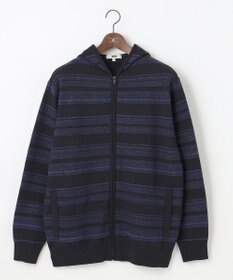 JOSEPH ABBOUD 【キングサイズ・柔らかな肌触り】洗える！コットンブークレーニットパーカー