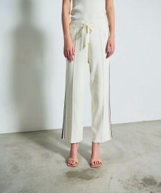 GRACE CONTINENTAL サイドラインニットパンツ