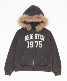 WEGO 裏起毛ファーフードBIGZIPパーカー