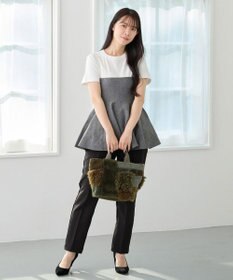 ROOTOTE 3652【フェイクファーのパッチワーク】SC.デリ.ツグツグ-A