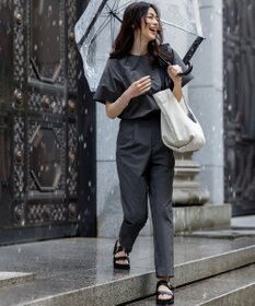 NAVE 【ReNAVE　撥水機能・UVカット・透湿・接触冷感・洗える】ナイロンタスランシャツブラウス