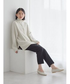 AMERICAN HOLIC バイパチハーフＺＩＰ片畦ニットプルオーバー　