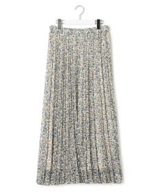 23区 【洗える】シアーヘリンボーンプリント プリーツ スカート