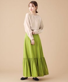 SHARE PARK LADIES 【ウォータープルーフ】　マキシティアードスカート