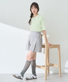 earth music&ecology 半袖ポロニットプルオーバー