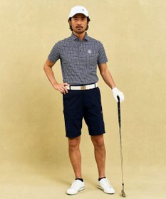 23区GOLF 【MEN】モノグラム柄  半袖ポロシャツ