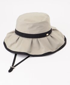 TOCCA 【UV99%以上カット・吸水速乾・抗菌防臭・洗える・サイズ調整可・強撥水】FRILL RAIN HAT レインハット