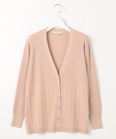 自由区 【洗える・XSサイズあり】ハイツイストコットンアセテート カーディガン