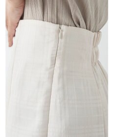 earth music&ecology シアーチェックフレアスカート